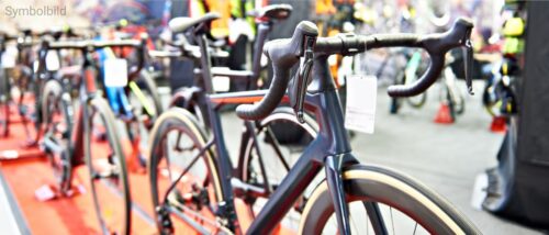 Fahrräder in einem Laden